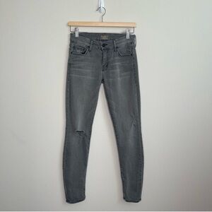 MOTHER Charcoal Skinny Jeans